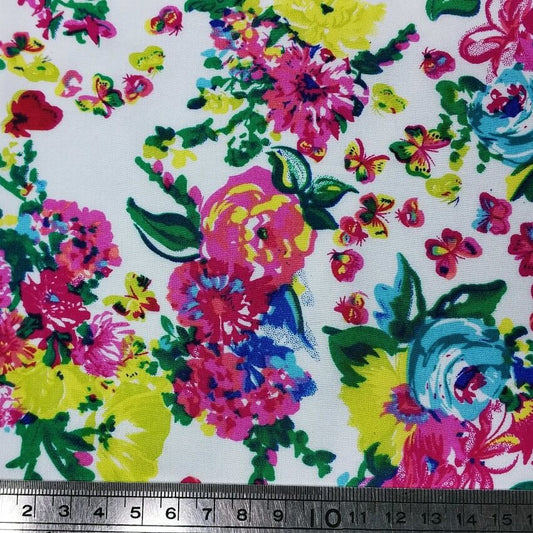 וואל מודפס פרחוני