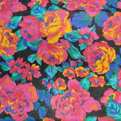 וואל כותנה קשיח בהדפסי פרחים