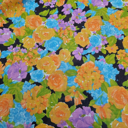 וואל כותנה קשיח בהדפסי פרחים