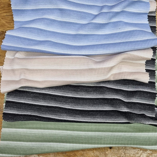 בד וופל פסים